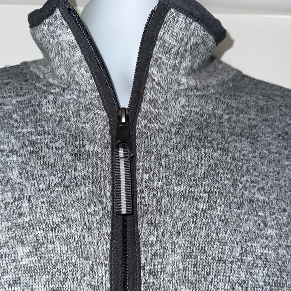 Orvis Sherpa Lined 1/4 Zip Pullover Sweater Men’s Small Gray Fleece Lined Jacket - Picture 11 of 13
